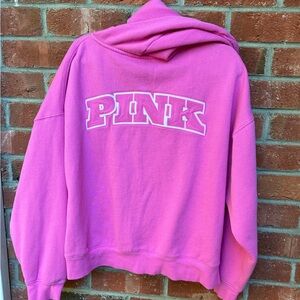 PINK Victoria's Secret campus fleece full-zip Hoodie